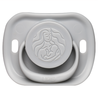 UPIS 保寧 矽膠安撫奶嘴, 0個月以上, 灰色, 1個