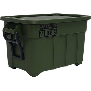 Camping Vibes 75L 特大號多功能收納箱, 橄欖綠, 1個