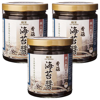 菇王 香菇海苔醬, 精選食材, 無添加防腐劑, 240g, 3罐