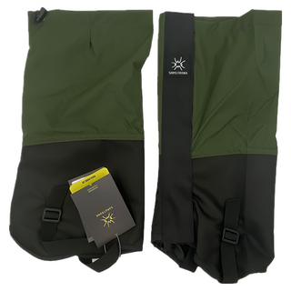 登山健行防砂石防水腿套, L, 軍綠色, 1雙