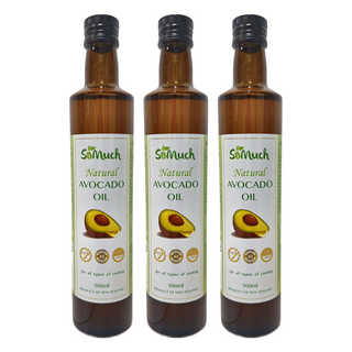SoMuch 紐西蘭頂級天然酪梨油, 500ml, 3瓶