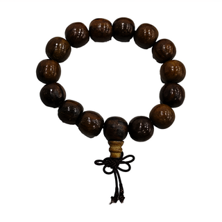 綠檀木 佛珠 手鍊, 直徑 15mm, 綠色, 1個