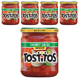 TOSTITOS 莎莎醬，中等辣度, 439.4g, 5罐