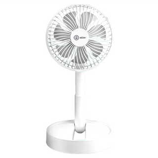 aibo 伸縮折疊可定時 充電式 USB 6吋 風扇 白色, HA-FAN1132