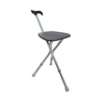 FUZIKON MEDICAL EQUIPMENT 富士康 手杖椅, 黑色 + 銀色, 1個