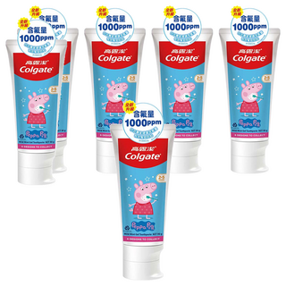 Colgate 高露潔 兒童牙膏 含氟健齒凝露 款式隨機, 90g, 6條