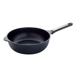 Arnest Bellfina 鑽石極輕不沾深炒鍋 瓦斯爐適用款 四層耐磨塗層 740g輕巧設計 8.5cm深鍋 大圓內徑 蓄熱佳, 28cm, 1個