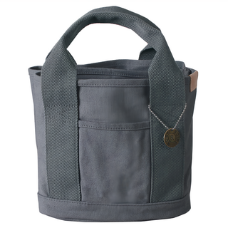 ROSE NOIRE 時尚簡約帆布托特包 - 灰色 350克, 23 x 15 x 21cm