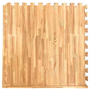 時尚北歐風超厚木紋巧拼地墊, 62 x 62 x 2cm, 淺木紋, 4個