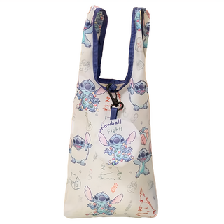 Stitch 吊飾可收納飲料袋 CA687C-4 可愛造型 輕巧易攜帶 環保實用, 史迪奇 米色, 1個