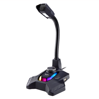 RONEVER RGB 電競麥克風 128 x 113 x 268mm 279g, MAE041, 黑色