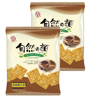 中祥 自然の顏胡椒蘇打餅, 280g, 2袋