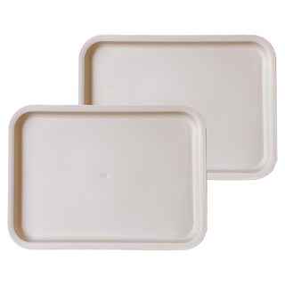 KOUJI叩吉好物 韓系純色托盤 Set, 大, 米色, 1組