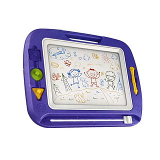 BOWA 博娃 擦寫流暢 45度腳架 高級彩色磁性畫板 8269, 紫色, 大, 1個