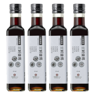 TOMOliving 友好生活 冷壓初榨純黑芝麻油 255ml, 4瓶