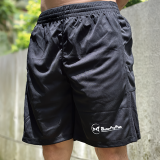 ButterFly Fish 蝴蝶魚 運動短褲, XL, 88%尼龍+12%彈性纖維, 黑色