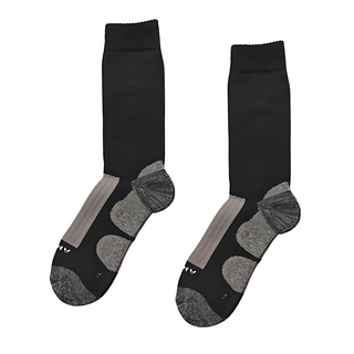 Amiss 機能感 美麗諾羊毛襪 加厚全毛巾款, 黑色, 1雙