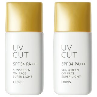 ORBIS 奧蜜思 透妍潤色隔離霜 極清爽型 SPF34 PA+++, 控油薄透, 肌膚明亮不暗沉, 持妝不脫妝, 清爽不黏, 抗汗防水, 28ml, 2瓶