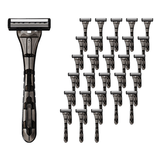 comet 三刀頭拋棄式刮鬍刀 個別包裝, 20支, 2組