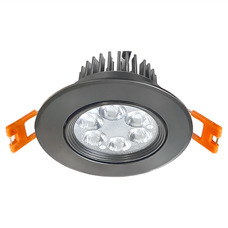 APEX 艾沛斯 黑殼萊恩崁燈 6W AC110~220V 塑料燈體+冷鍛一體化散熱器, 自然光, 1組