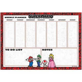 PYRAMID INTERNATIONAL 瑪利歐與他的冒險夥伴A4記事本 Super Mario A4 週記事規, 1個