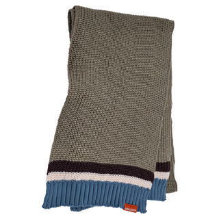 KOCOTREE 石墨烯親子條紋圍巾 100%聚酯纖維