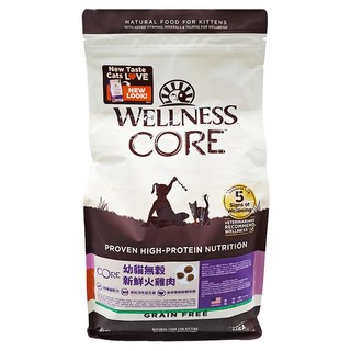 WELLNESS 寵物健康 CORE 無穀系列 幼貓 乾飼料 5lb, 火雞肉, 2.2kg, 1袋