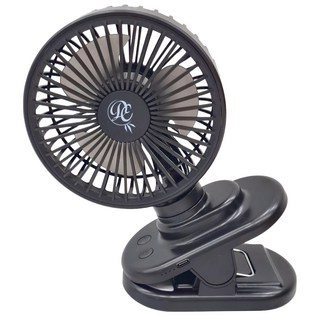 捕夢網 Dream Catcher 可擺頭夾扇，4000mAh大電量，Type-C充電，四種風速調節, DC-FF2321B, 黑色