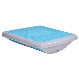 LEADER X 多用途平衡板 訓練器 挺腰墊 拉筋板 扭腰板 TPE材質 防滑凸點 穴道按摩顆粒, 1.5kg, 藍色