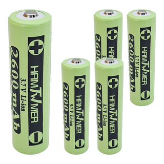 TWHAMMER 焊馬 可充電式鋰單電池 2600mAh 3.7V CY-H5109, 5個, 1入