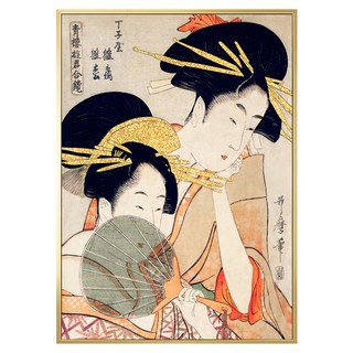 Boluo 菠蘿選畫所 浮世繪 藝妓I, 40 x 30cm, 金色框