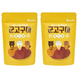 韓爸田園日記 谷谷瑪小地瓜, 韓國地瓜製成, 適中大小切塊, 夾鏈袋包裝, 烤地瓜, 16g, 2包