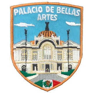 A-ONE 匯旺 墨西哥城藝術宮地標造型刺繡, 7.5 x 6cm 聚酯纖維, 彩色, 1個