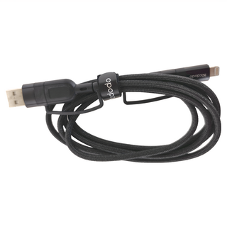 Mcdodo 麥多多 百合4合1快充線 騎士黑-1.2M, 1條