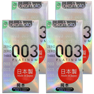 Okamoto 岡本 003 極薄型衛生套 52mm 白金, 12入, 4盒