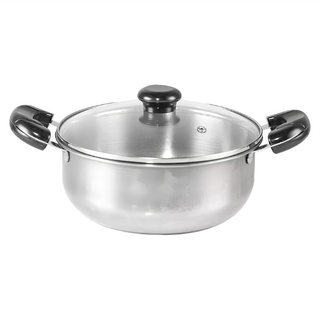 SUNG HSIANG 松鄉 雙耳理想鍋, 24cm, 1個, 不鏽鋼色
