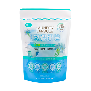 LANOWN 南王 茶皂素 小蒼蘭液體肥皂膠囊補充包 35顆/包 清新花香調, 1包