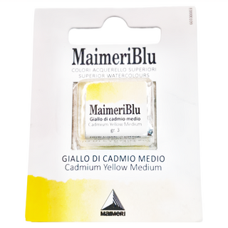MaIMeRI 美利 塊狀水彩 S3 083 中鉻黃 CADMIUM YELLOW MEDIUM, 1.5ml, 1色