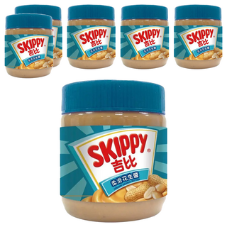 SKIPPY 吉比 柔滑花生醬, 340g, 6罐