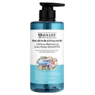 AUS LIFE 澳思萊 咖啡因薄荷舒涼洗髮精 550ml, 1件