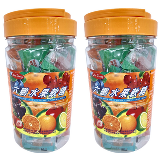 六鵬 Liu Peng 水果軟糖, 斯洛維尼亞產, 天然水果, 100g, 2罐