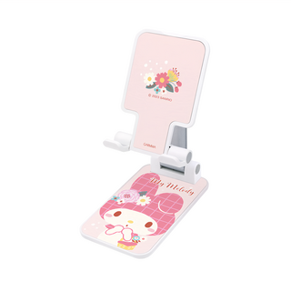 GARMMA My Melody 摺疊支架 三麗鷗家族 ABS矽膠墊片, 粉紅色, 1個
