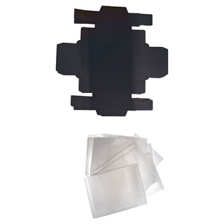 折疊牛皮紙盒 抽屜設計, 半透黑色, 1組