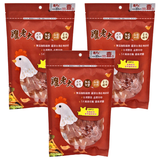 雞老大 軟嫩香煎雞排肉絲 100%新鮮雞肉 低脂肪 全犬適用 台灣製造, 起司 + 雞肉, 90g, 3包