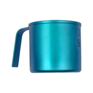 Keith Titanium 鎧斯 Ti3257 炫彩鈦杯 400ml ø8.5 x 8cm, 翡翠青, 1個