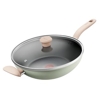 Tefal 特福 抹茶時光系列 不沾炒鍋 加蓋, 30cm, 1組