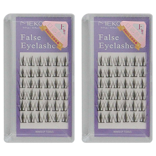 MEKO 專屬C位韓系單簇上睫毛 Set 36株, 雲朵, 2組