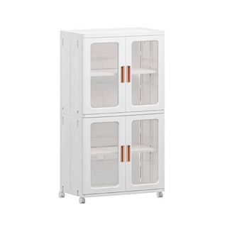 HOUDER 流川面折疊收納櫃, 53 x 36 x 106cm, 透明, 1個