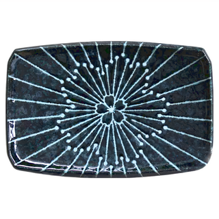 天目十草櫻燒物皿 日本製, 黑色, 1個