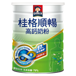 QUAKER 桂格 高鈣順暢奶粉, 750g, 1罐